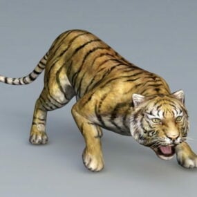 Атака тигра 3d модель