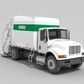 Camion de collecte des déchets automatisé modèle 3D