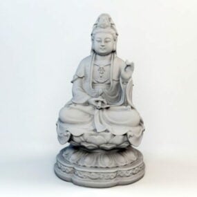 Statue du Bodhisattva Avalokiteshvara modèle 3D