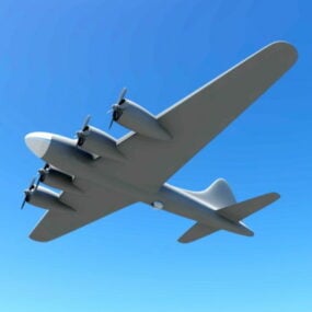 B-17 Heavy Bomber 3d-modell