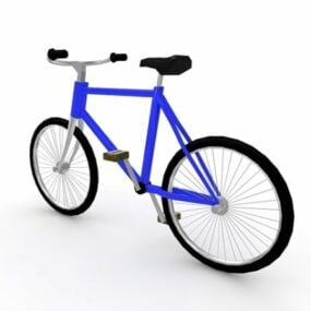 Mountain Bike Blue ζωγραφισμένο τρισδιάστατο μοντέλο
