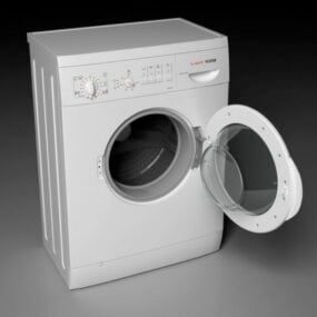 Modelo 3d da máquina de lavar roupa Bosch