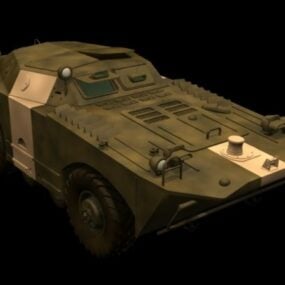 Brdm-1 Armored Scout Car 3d model