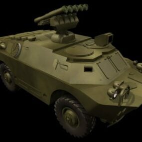 Brdm-3 Armoured Fighting Vehicle 3d model