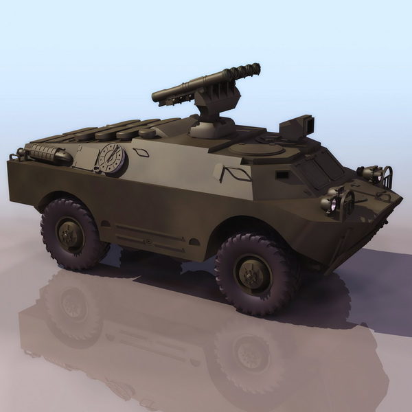 Brdm-3 Wheeled Anti-tank Vehicle