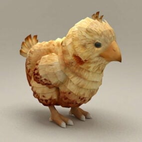 赤ちゃん鶏の動物3Dモデル