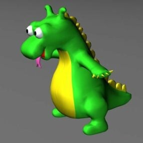 Dessin animé bébé dragon modèle 3D