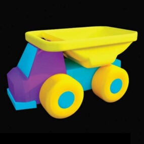 Model 3d Kereta Plastik Mainan Bayi