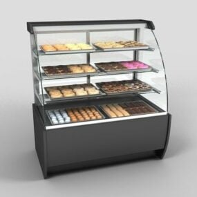 Køleskab Vitrineskab 3d model