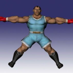 Balrog dans Super Street Fighter modèle 3D