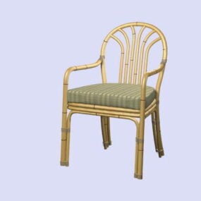 竹扶手椅3d模型