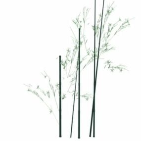 Modello 3d della pianta di bambù