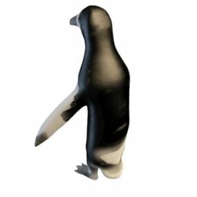 Gestreepte pinguïn dier 3D-model