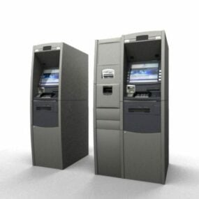 Bancomat della banca modello 3d