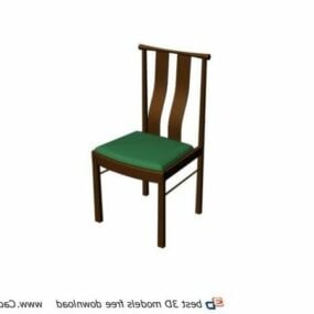 Muebles para banquetes Silla de comedor de madera modelo 3d