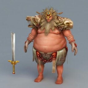 Barbarian Warrior 3d model