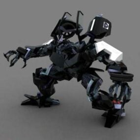 Τρισδιάστατο μοντέλο ρομπότ Barricade Micromasters
