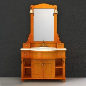 Antiikki kylpyhuoneen turhamaisuus pesuallas 3d-malli