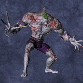 مدل 3 بعدی Batman Arkham Asylum Titan Joker