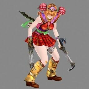 Battle Raper Character Character 3d model