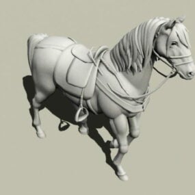 3д модель боевого коня