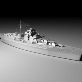 سفينة حربية نموذج 3D