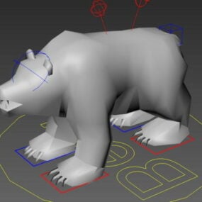 Modello 3d dell'orso