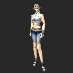 Office Girl Character 3d model