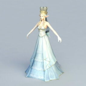 Bellissimo modello 3d della Regina degli Elfi