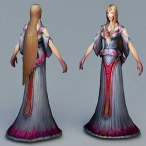 Wunderschönes Ghost Woman 3D-Modell