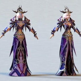 Vacker Sorceress 3d-modell
