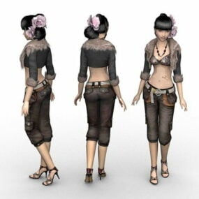 Mooi Posh Girl 3D-model