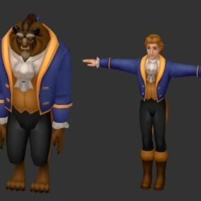 Beauty And The Beast Character 3d model