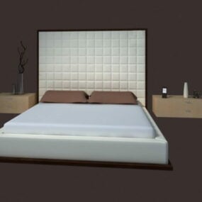 Yatak Tasarımı Modern Yatak Odası Mobilyası 3D model