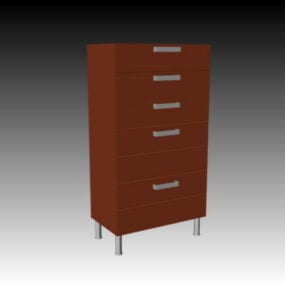 Bedroom Chest Of Drawers 3d model