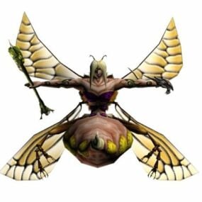 Bee Monster Character 3d-model