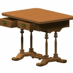 Biedermeier Table 3d model