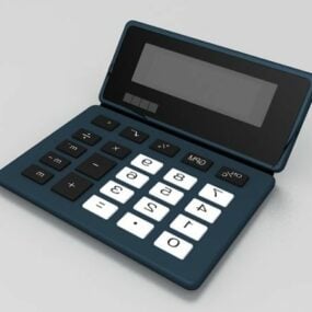 Model 3d Kalkulator Tombol Besar