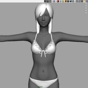Bikini Girl 3d model