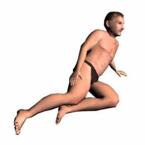 Model 3D postaci mężczyzny w bikini