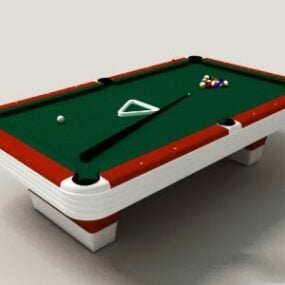 बिलियर्ड्स पूल टेबल 3डी मॉडल