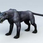 Schwarzer Panther Tier