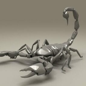 3д модель животного черного скорпиона