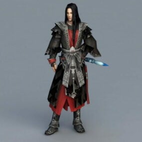 Black Swordsman 3d-modell