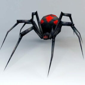 Black Widow Spider דגם תלת מימד