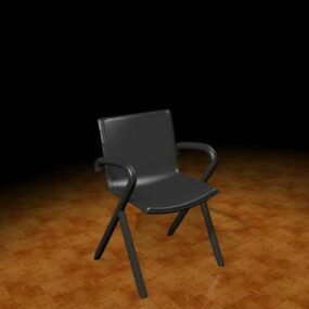 Black Arm Chair 3d model