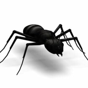 Black Carpenter Ant Animal 3d model