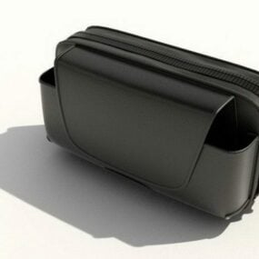 Schwarzes Handyholster 3D-Modell