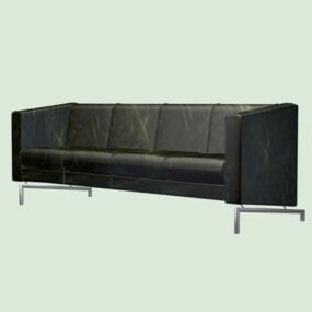 Modelo 3d de sofá preto