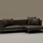Black Fabric Sofa Set Furniture